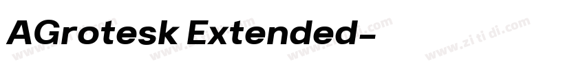 AGrotesk Extended字体转换